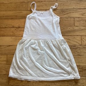 Vintage girls full slip, lace trim, 80s